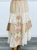 POL Latte & Lace Embroidered Tiered Maxi Skirt (Reg.)