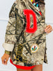 Camo Patch Detail Snap Front Jacket (Reg. and Plus)
