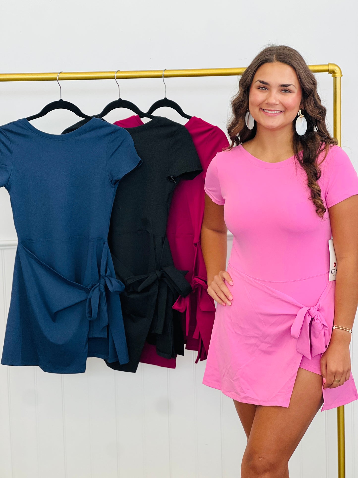 Short Sleeve Wrap Romper (Reg.) - 4 Colors