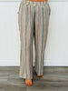 Multi Striped Pocket Wide Leg Pants (Reg. and Plus)