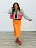 POL Denim Embroidered Geometric Design Jacket (Reg.)