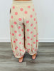 Pink/Beige Polka Dot Balloon Pants (Reg. and Plus)
