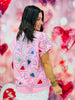 Queen Of Sparkles Groovy Heart Tee (Reg. and Plus)