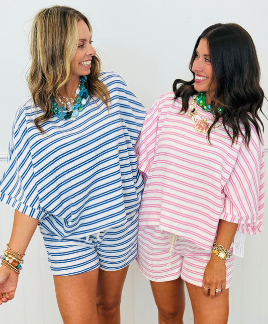 Striped Terry Cloth Top (Reg.) - 2 Colors