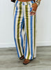 Multi Striped Wide Leg Pants (Reg.) - 3 Colors
