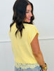 Lemon Lace Hem Blouse (Reg.)