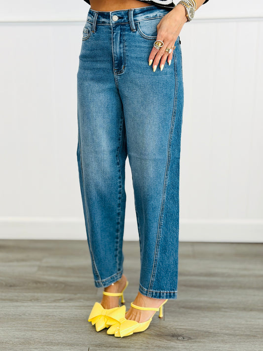 Judy Blue Millie Rigid Magic Barrel Jeans(Reg. and Plus)