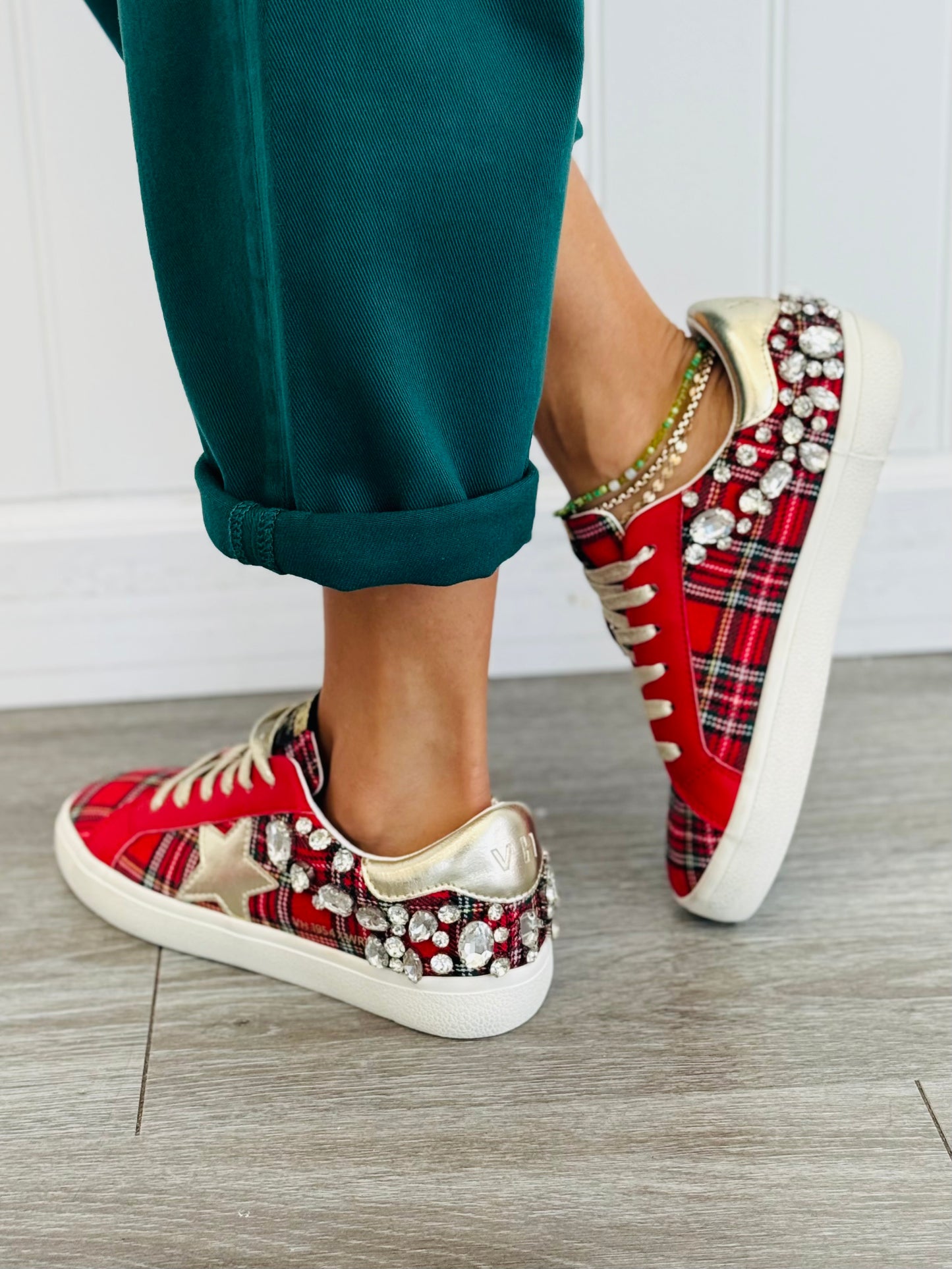 VH x WR Perfectly Plaid Crystal Sneaker
