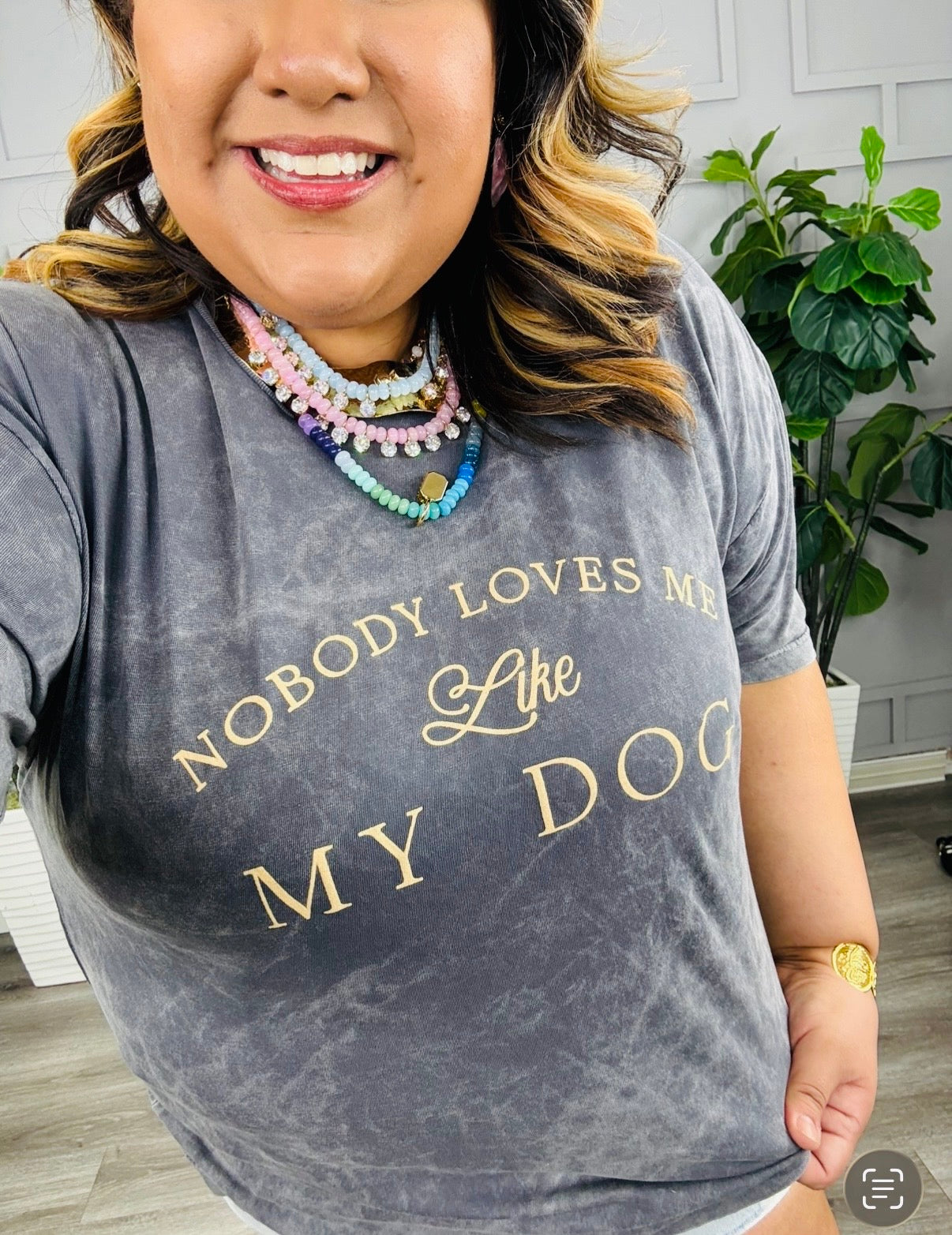 Nobody Loves Me Like My Dog Tee (Reg. and Plus)