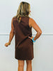 Brown Pocket Sleeveless Mini Dress (Reg.)