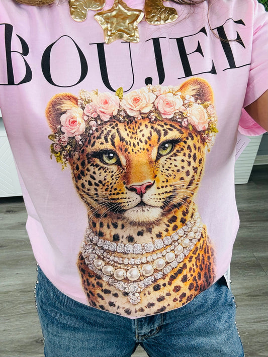 Boujee Cheetah Graphic Tee (Reg. and Plus)
