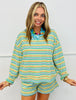 Multi Striped Terry Cloth Top (Reg.) - 2 Colors