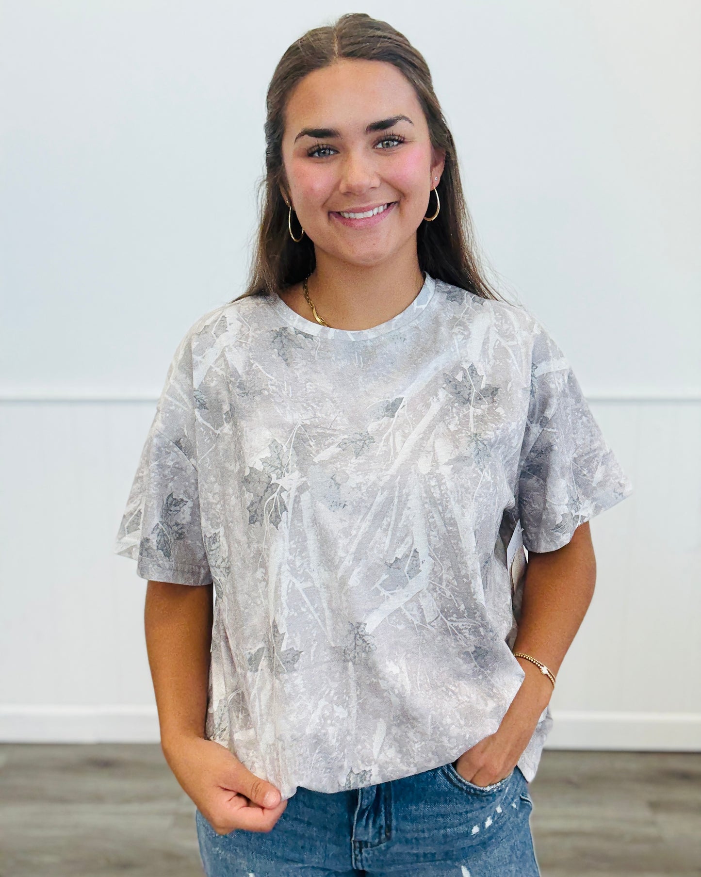 Camo Oversized Tee (Reg. and Plus)