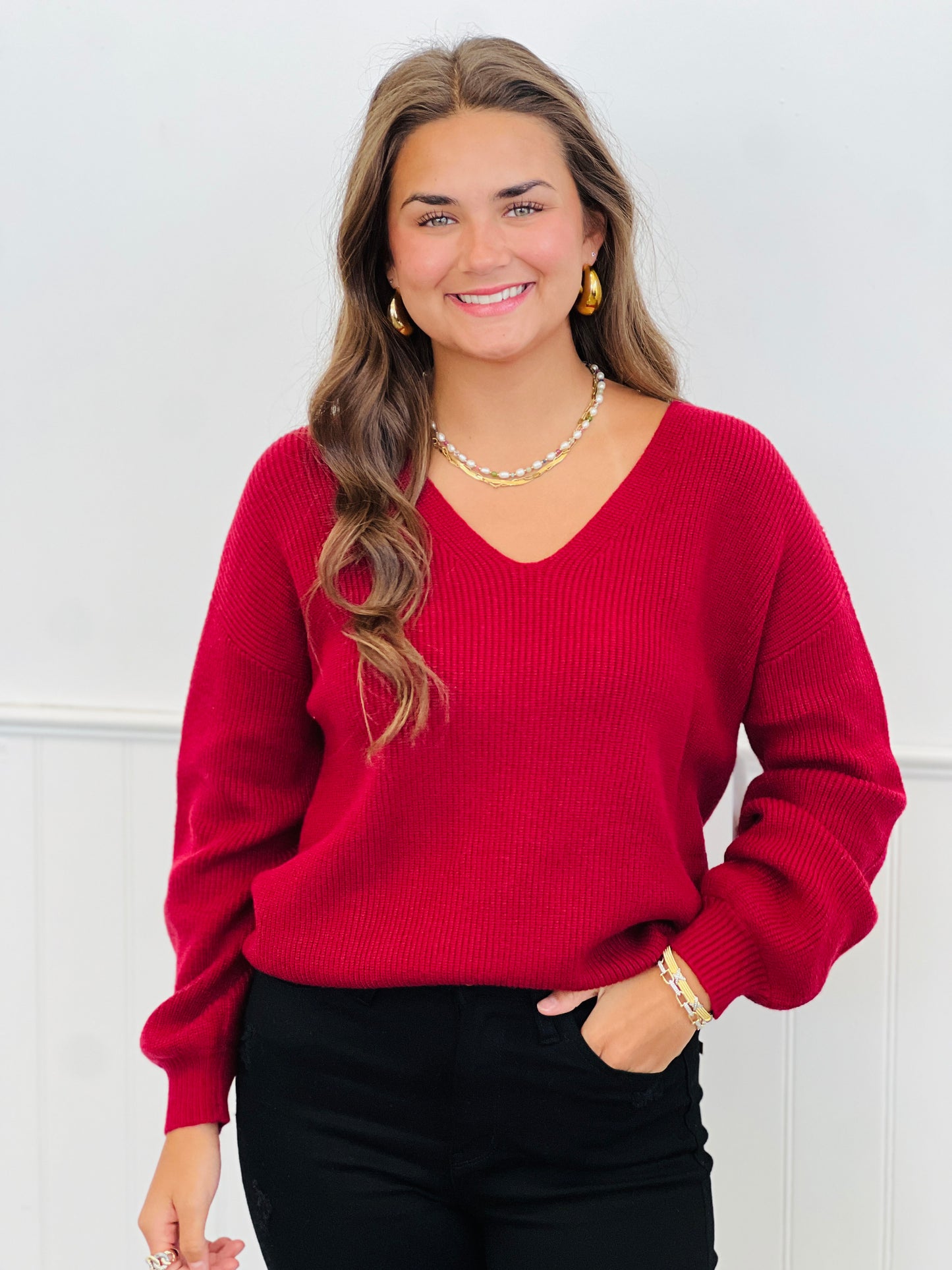 Back Bow Tie Sweater Knit Top (Reg.)-5 Colors