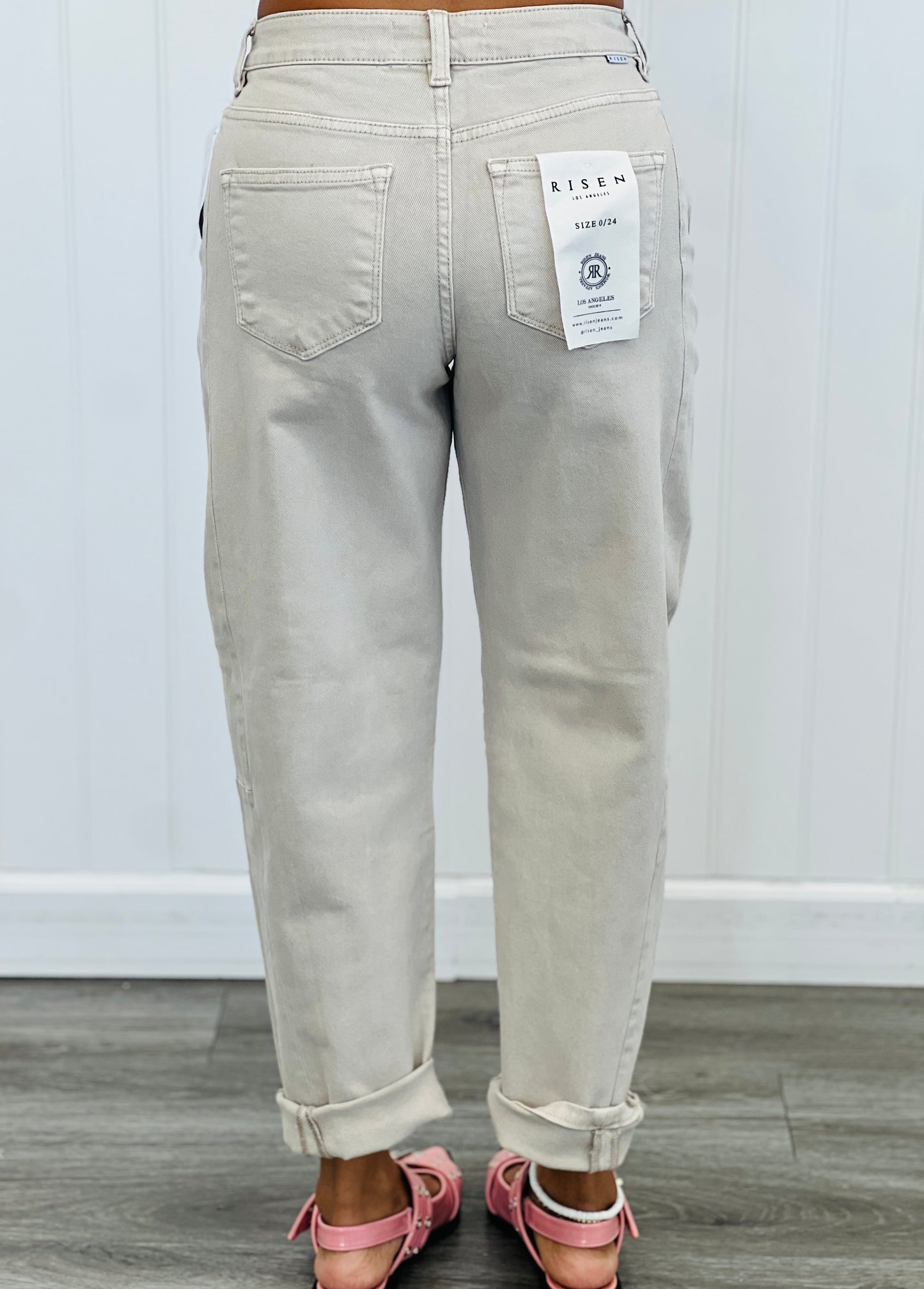Risen Almond Barrel Jeans (Reg & Plus)