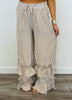 Tiered Ruffle Striped Pants (Reg & Plus) - 2 Colors