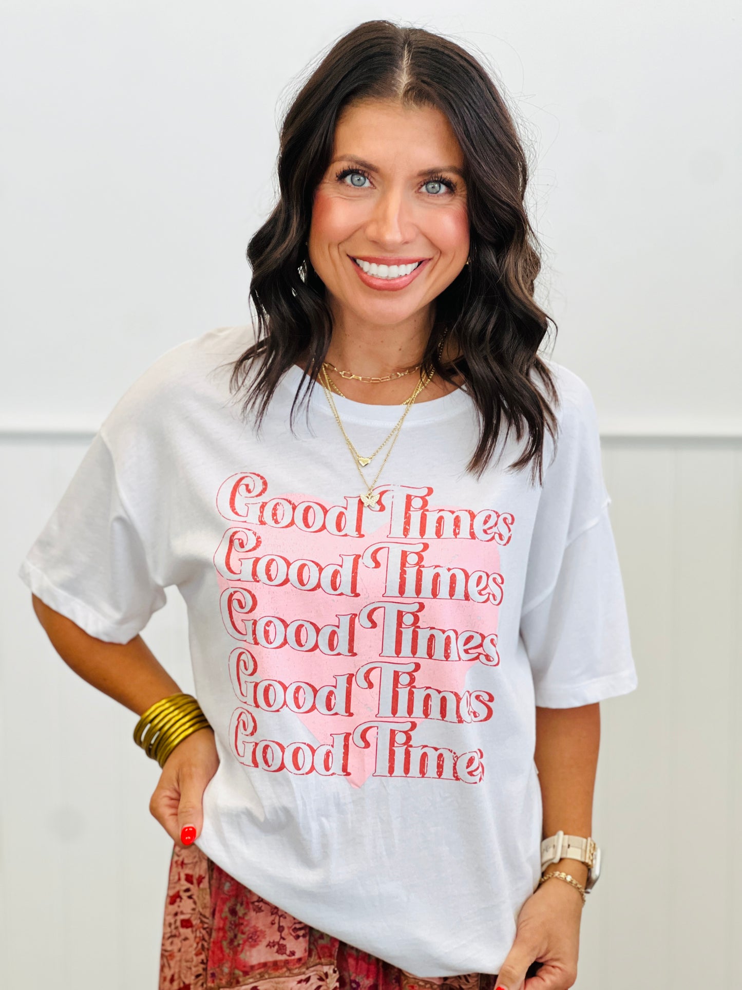 Good Times Heart Graphic Tee (Reg.)