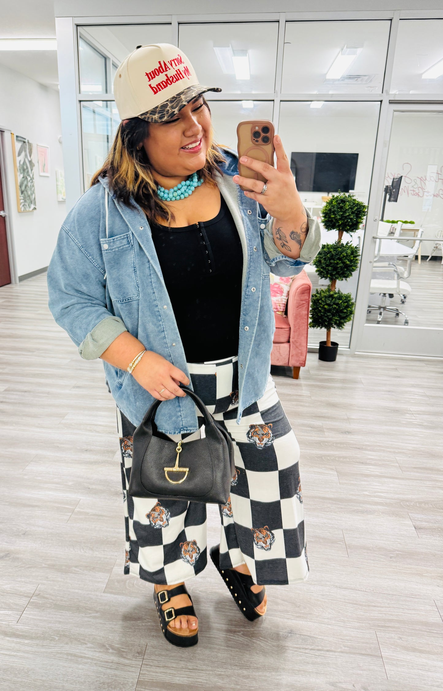 Black Hook N Eye Tank Top (Reg. and Plus)