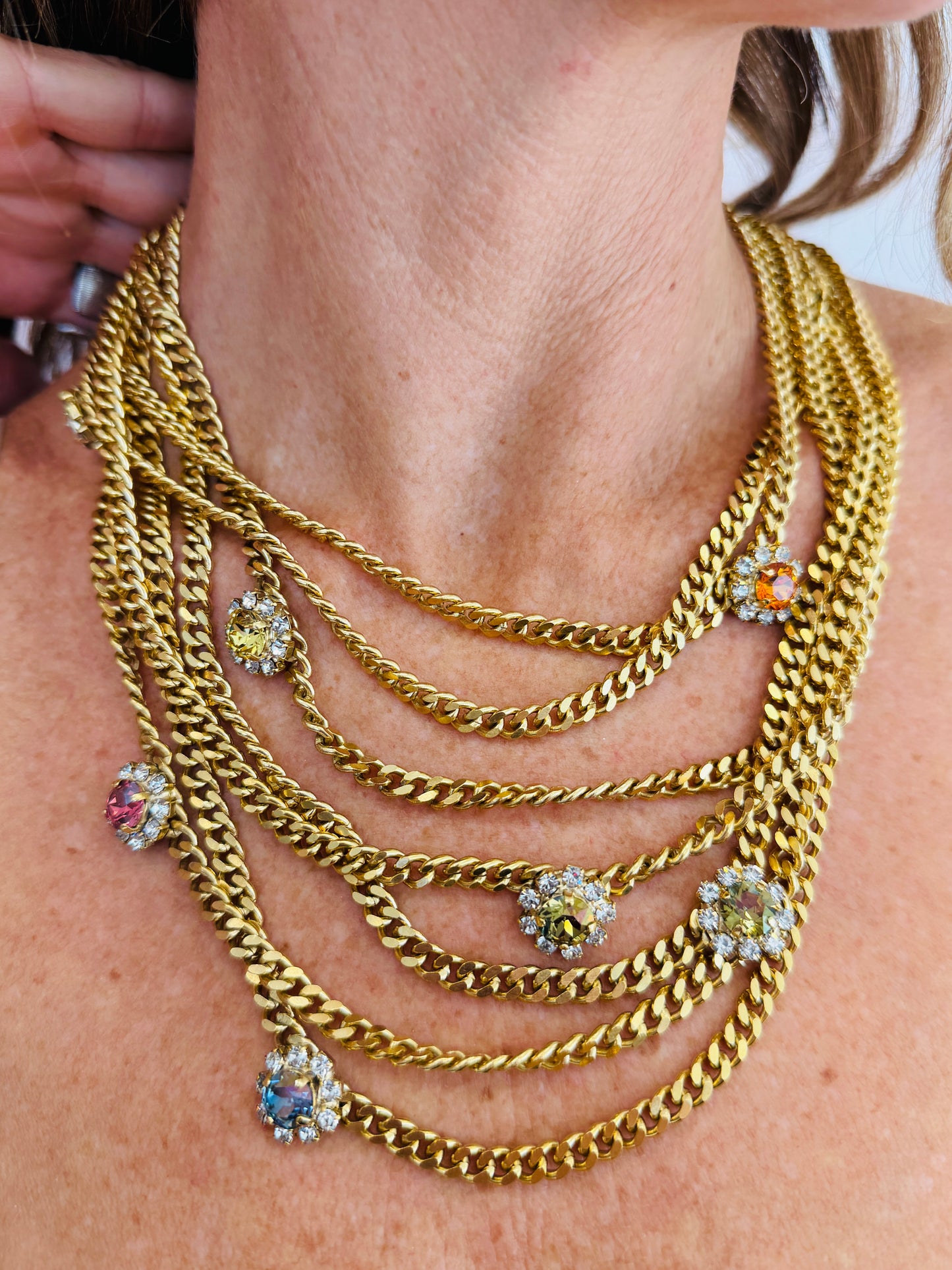 TOVA - Mega Neck Mess Necklace in Bohemian