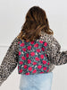 Leopard Print Contrast Rose Back Jacket (Reg & Plus)