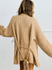 POL Latte Textured Wrap Sweater Cardigan (Reg.)
