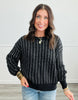Jewel Crochet Knit Sweater Top (Reg.)-2 Colors