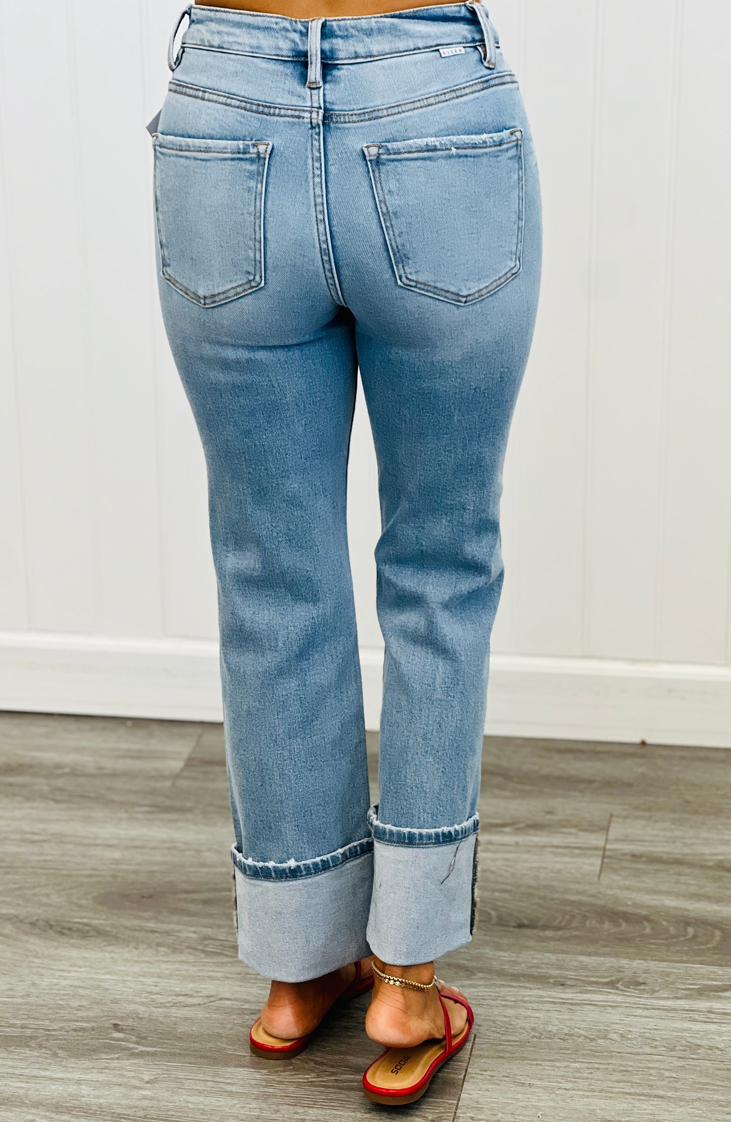 Risen Light Got To Be Me High Rise Straight Leg Jeans (Reg & Plus)