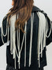 Black Dripping In Pearls Jacket (Reg.)