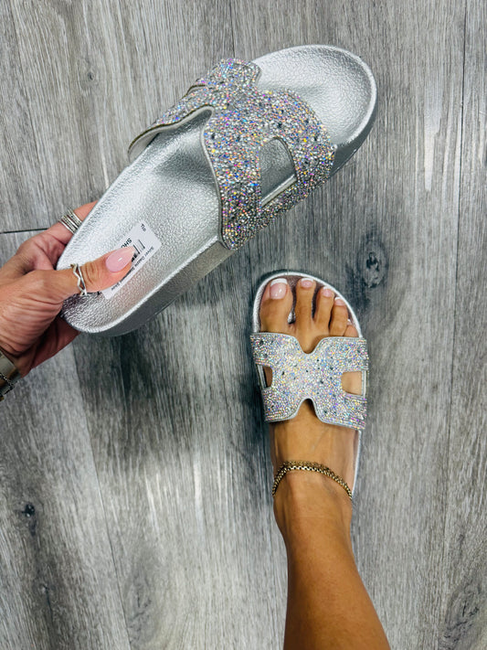 Silver Dazzle Statement Slide