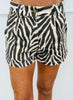 Black Zebra Tailored Shorts (Reg.)