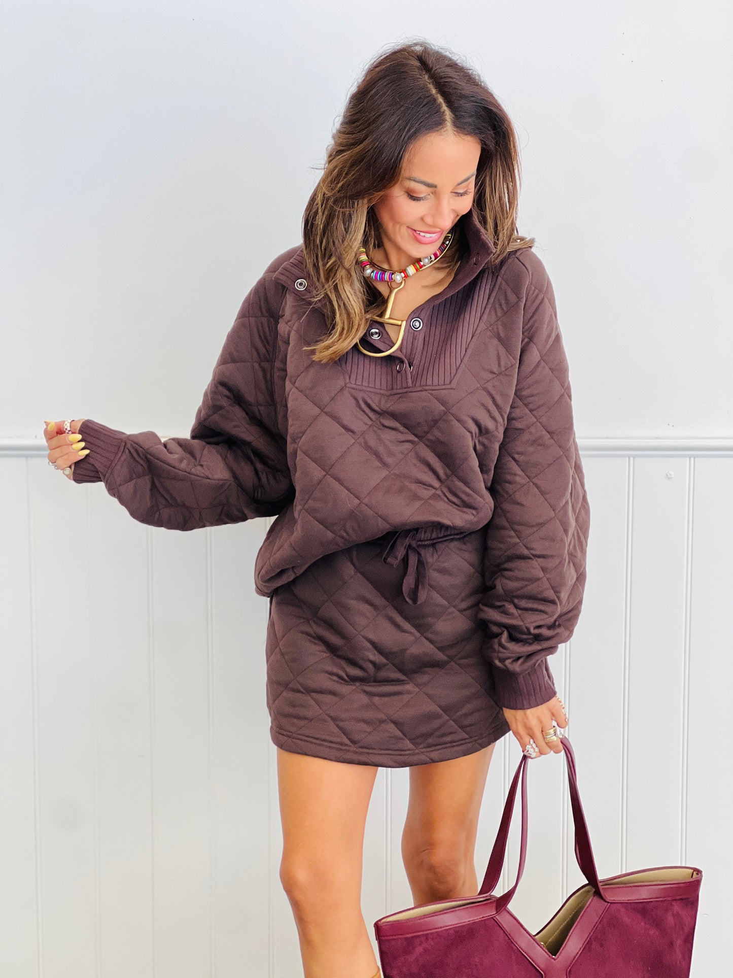 Quilted Mini Skort (Reg.)-2 Colors
