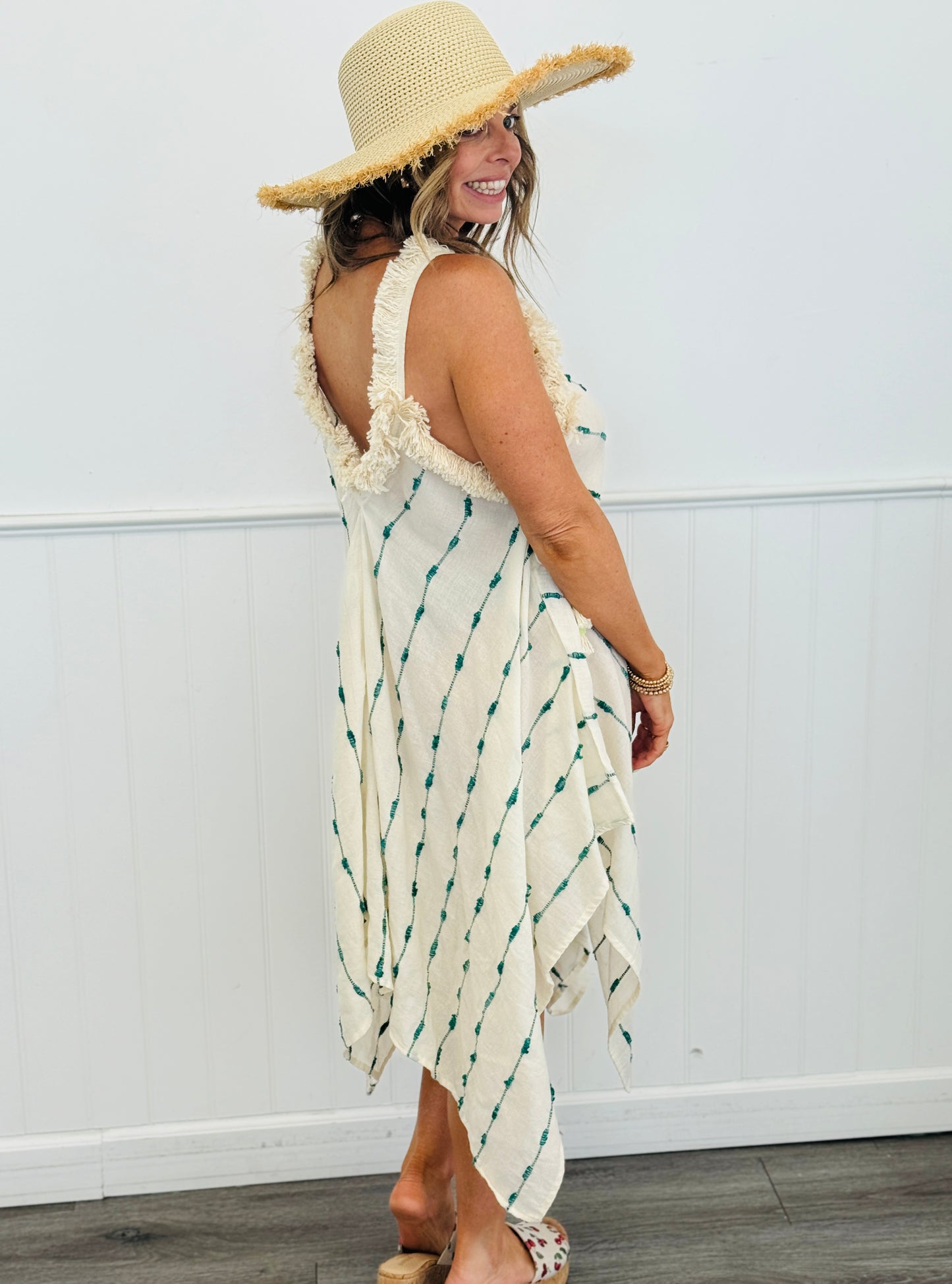 POL Natural Handkerchief Midi Dress (Reg.)