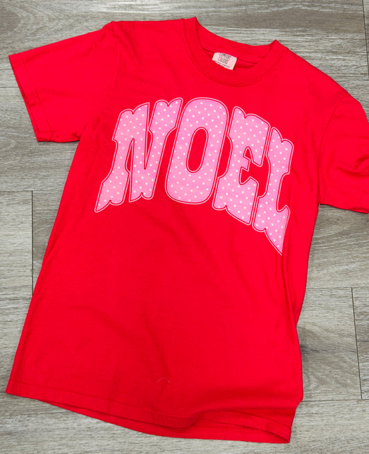 Noel Polka Dot Graphic Tee (Reg. and Plus)
