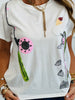 Queen Of Sparkles White Fishing Pole With Hooked Fish Tee (Reg. & Plus)