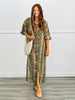 Snake Print Longline Duster Top (Reg.)