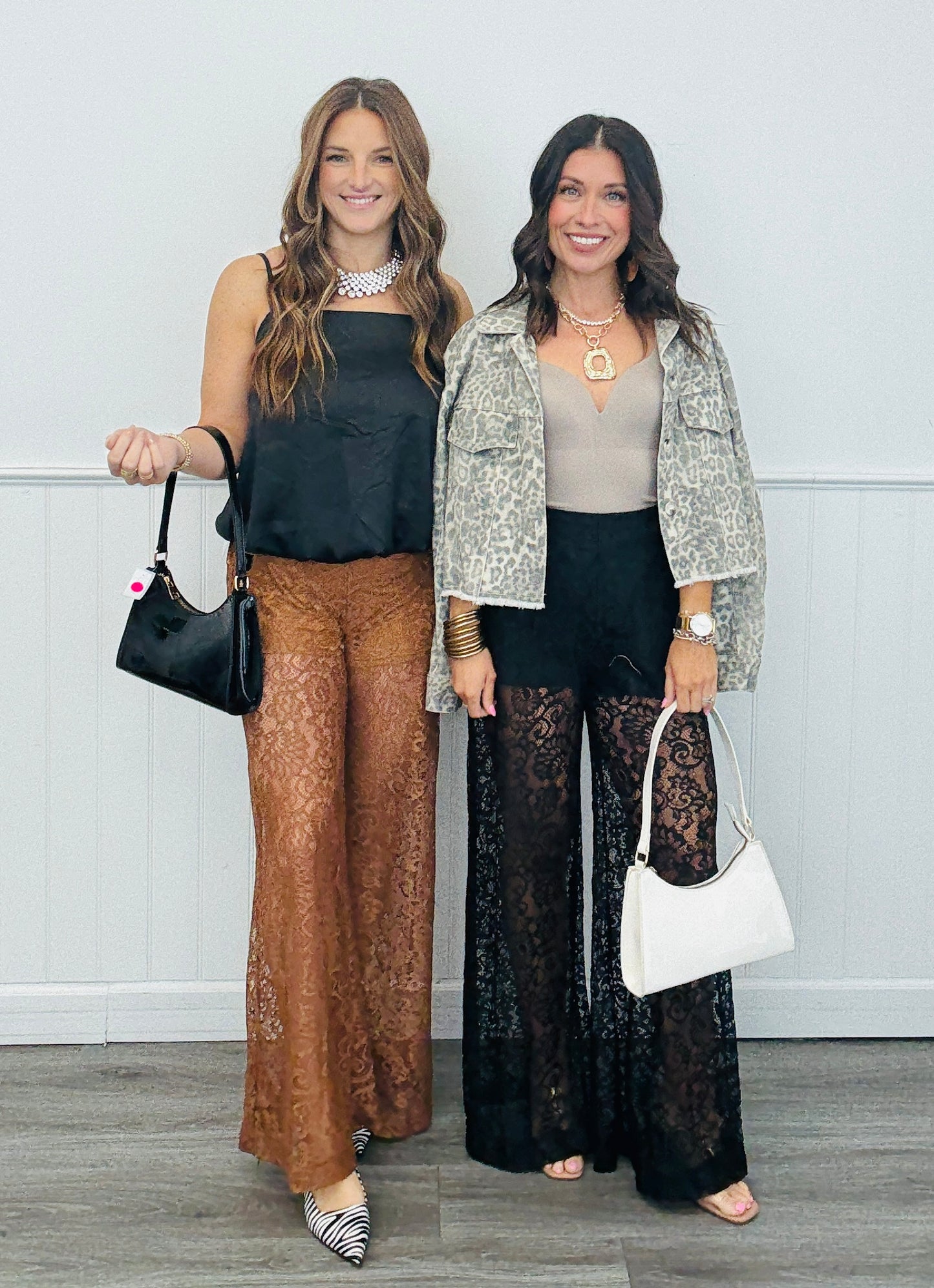 Lace Flare Pants (Reg.) - 2 Colors