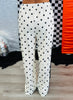 Cream Polka Dot Track Pants (Reg & Plus)