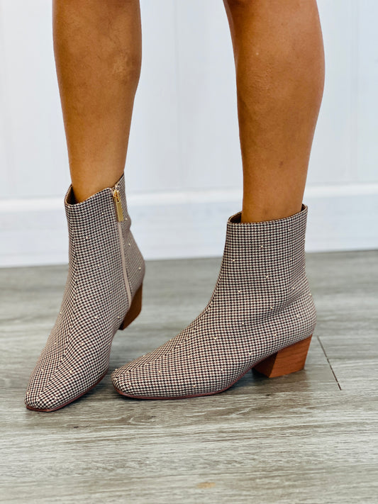 Corkys Such a Tease Black/Tan Houndstooth Boots