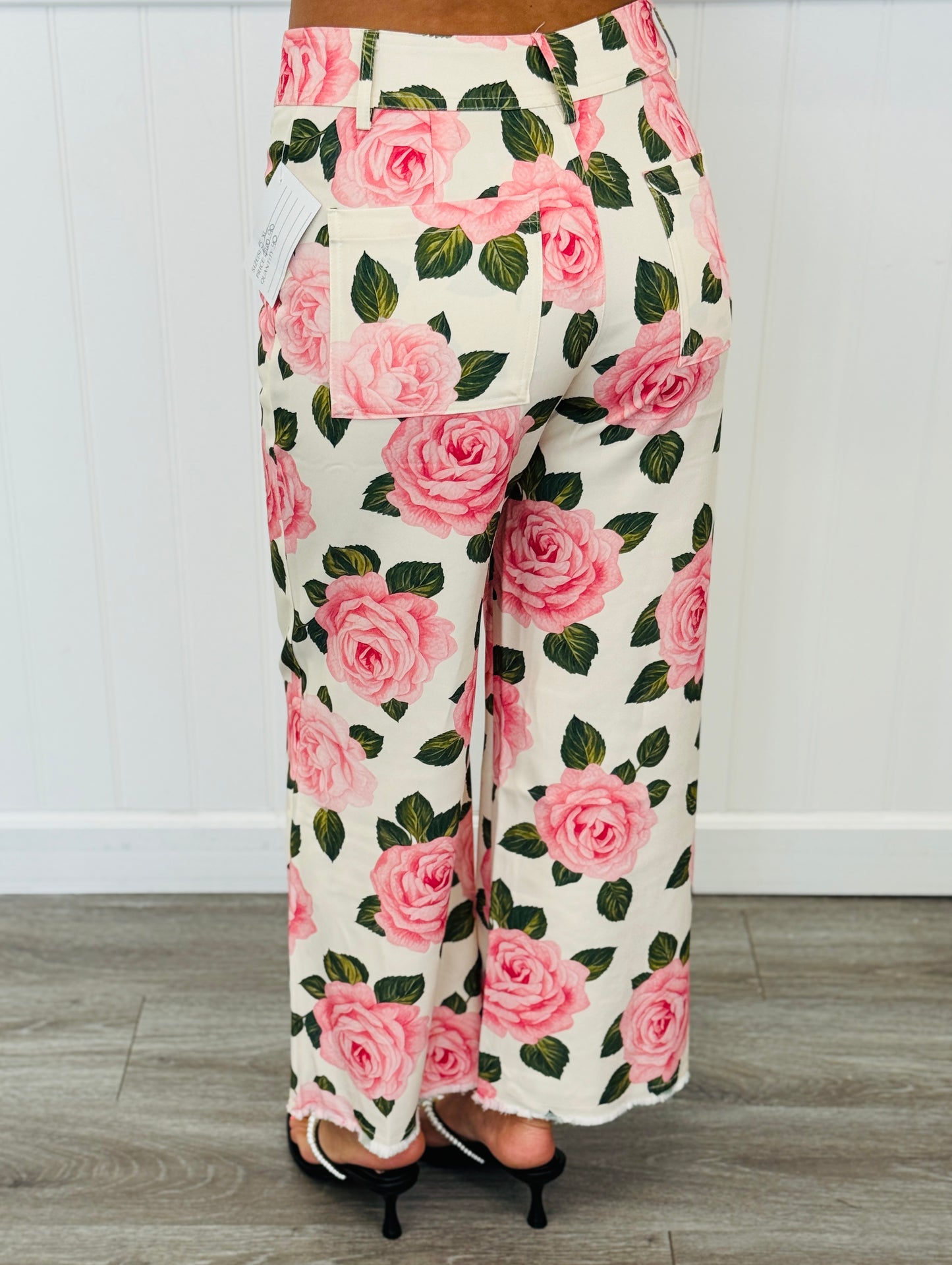 Pink Floral Trouser Pants (Reg.)