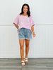 Lt. Denim Washed Heart Applique Patch Shorts (Reg. and Plus)