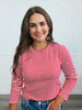 Red/White Striped Long Sleeve Top (Reg.)
