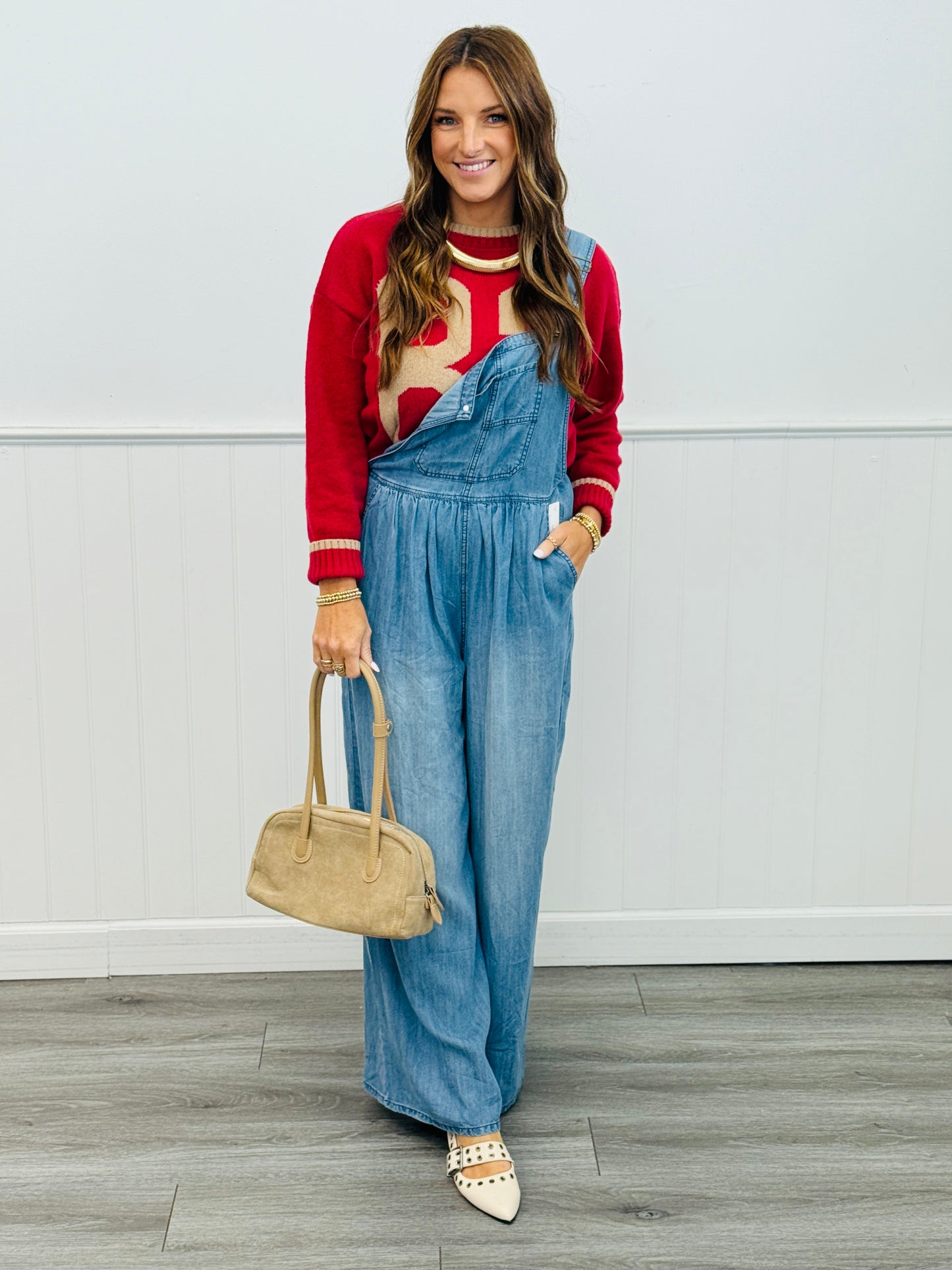 Washed Denim Bib Pocket Overalls (Reg & Plus)