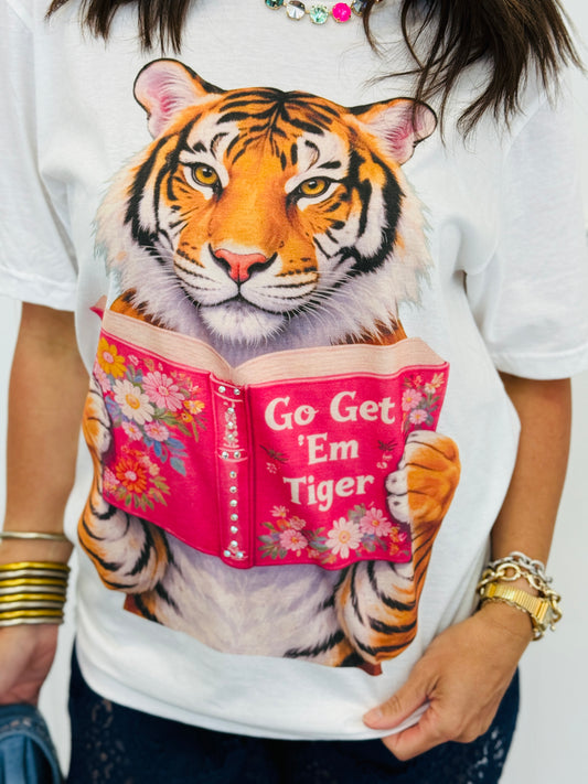 Go Get 'Em Tiger Bling Tee (Reg. and Plus)