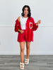 Red Washed Heart Applique Patch Shorts (Reg. and Plus)