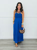 Smocked Bodice Wide Leg Jumpsuit (Reg.) - 3 Colors