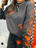 Spooky Charcoal Sweatshirt (Reg. and Plus)