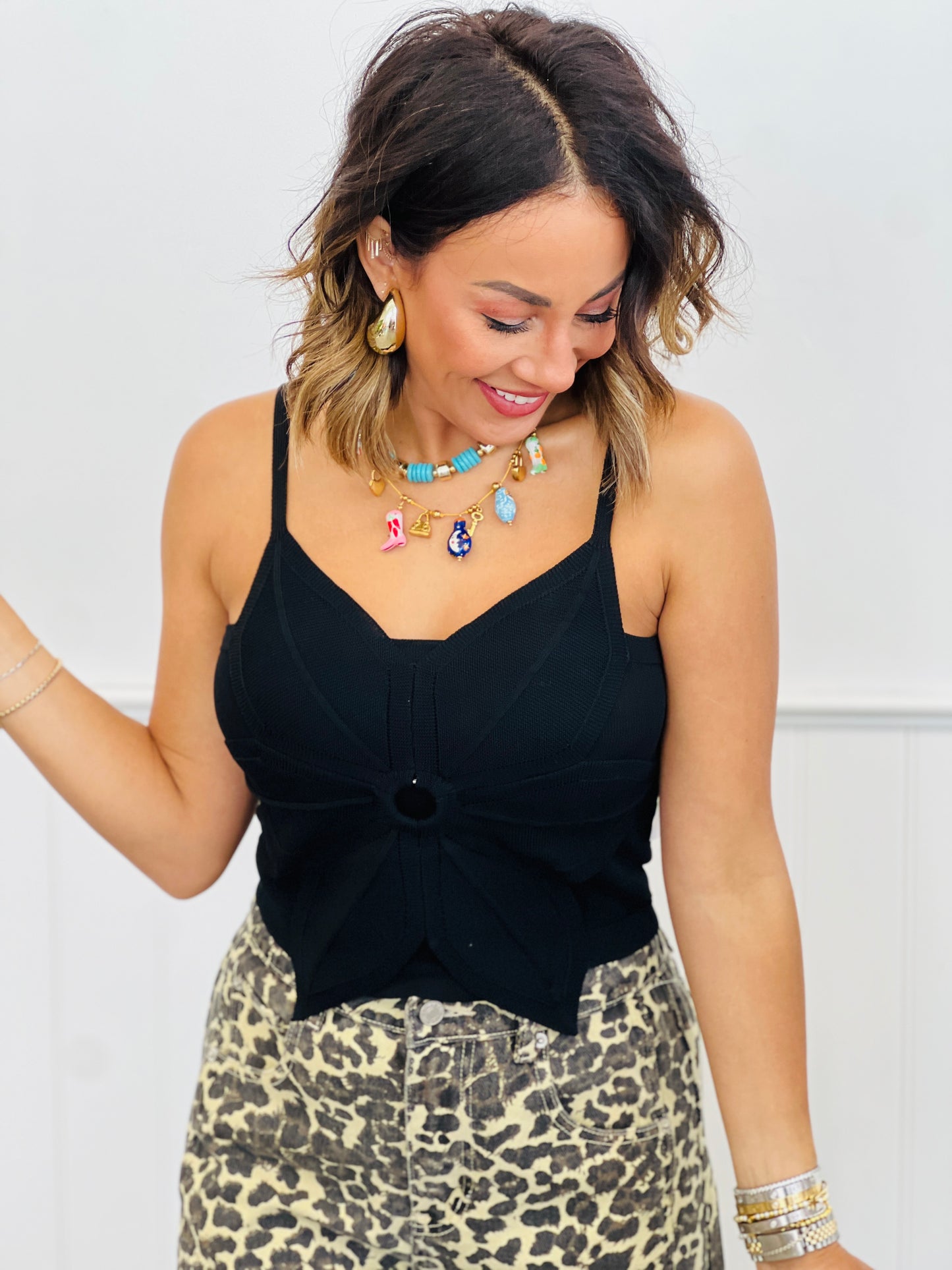 Flower Pop Cami Top (Reg.)-4 Colors