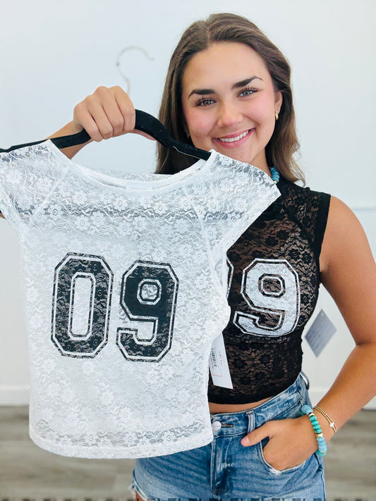 Sheer Lace 09 Top (Reg.)-2 Colors