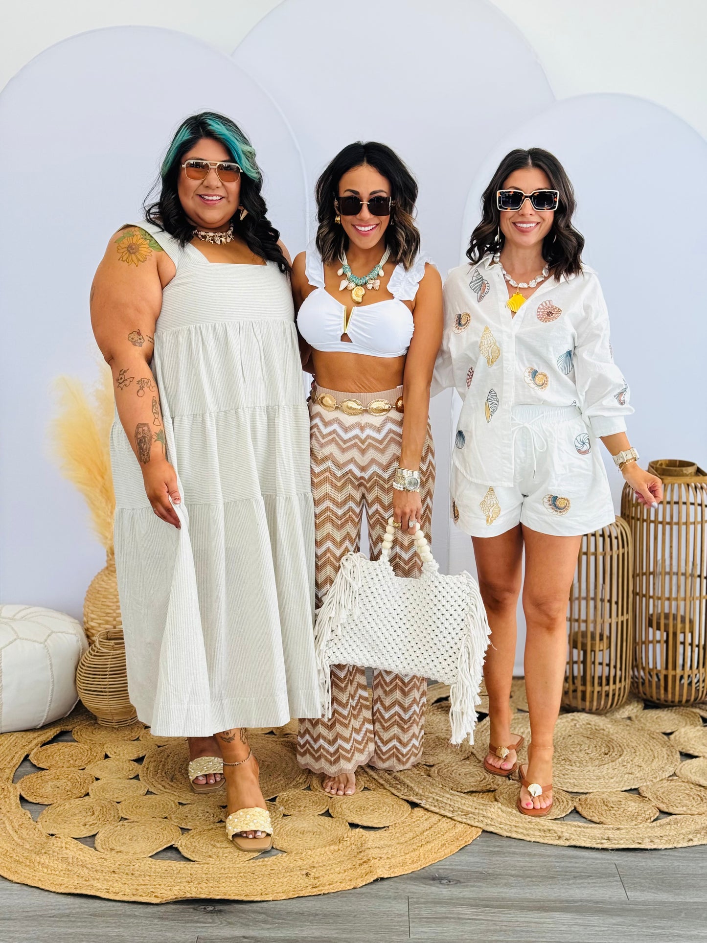 White Flirty Two-Piece Swimsuit (Reg. & Plus)