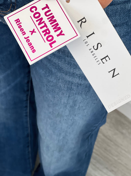 Risen Tummy Control Wonderfully Wide Leg Jeans (Reg & Plus)